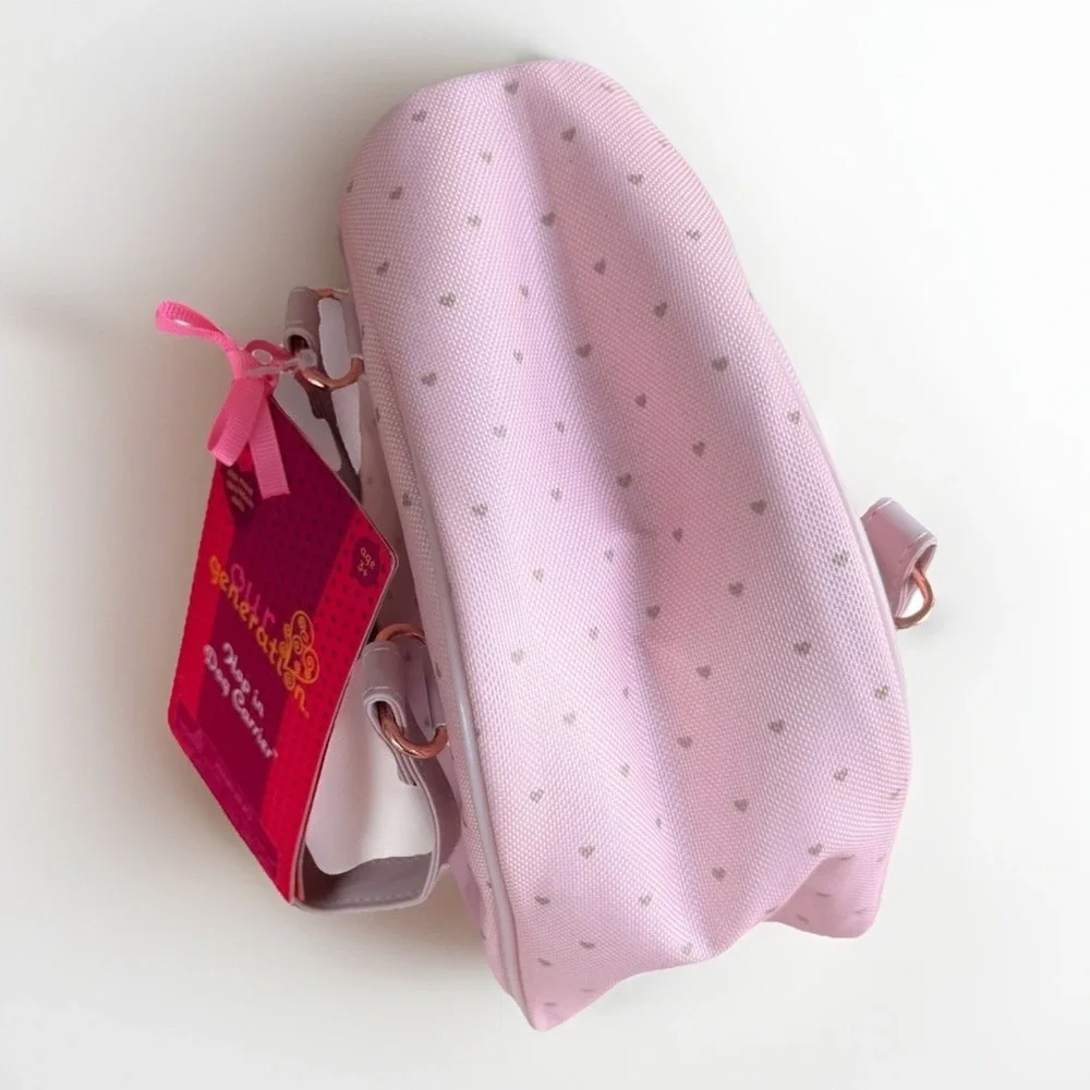 Our Generation Hop In Dog Carrier Fits Most 18 Inch‎ Dolls Dual Handles Pink